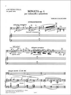 Sonata op. 9 von Sergio Calligaris 