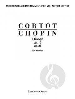 Etüden op. 10 & op. 25 von Frédéric Chopin für Klavier - Arbeitsausgabe mit Kommentaren von Alfred Cortot im Alle Noten Shop kaufen