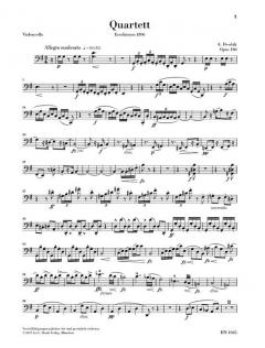 Streichquartett G-dur op. 106 von Antonín Dvorák im Alle Noten Shop kaufen (Stimmensatz) - HN1045