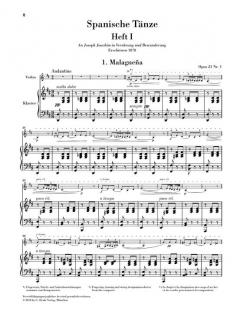 Spanische Tänze von Pablo de Sarasate für Violine und Klavier im Alle Noten Shop kaufen