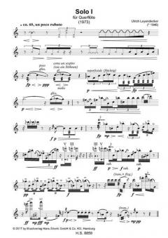 Solo 1 von Ulrich Leyendecker für Querflöte im Alle Noten Shop kaufen