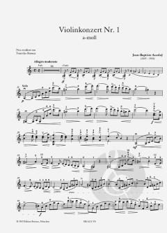Konzert Nr. 1 a-moll von Jean-Baptiste Accolay 