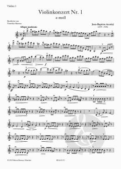 Konzert Nr. 1 a-moll von Jean-Baptiste Accolay 