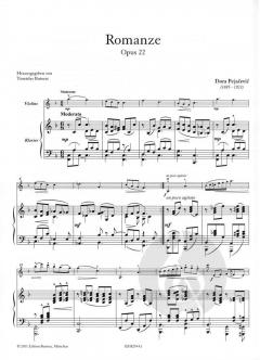 Romanze op. 22 von Dora Pejacevic 