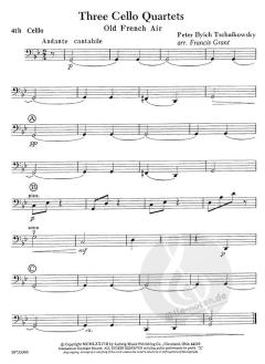 3 Cello Quartets von Pjotr Iljitsch Tschaikowski im Alle Noten Shop kaufen