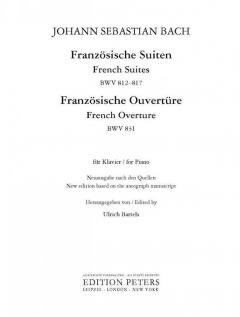 Französische Suiten BWV 812-817 - Französische Ouvertüre BWV 831 von Johann Sebastian Bach für Klavier solo (Neuausgabe nach den Quellen) im Alle Noten Shop kaufen