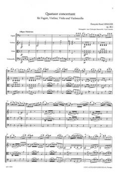 Quatuor concertant a-Moll op. 40,2 von François-René Gebauer 