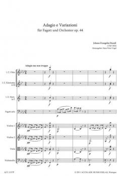 Adagio und Variationen op. 44 von Johann Brandl 