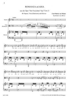 Romanza ed Aria aus Der Freischütz op. 77,13 von Carl Maria von Weber 