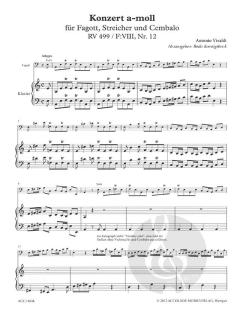 Konzert a-Moll RV499 für Fagott, Streicher - und Bc im Alle Noten Shop kaufen