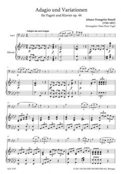 Adagio und Variationen op. 44 von Johann Brandl 
