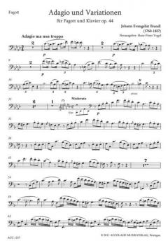 Adagio und Variationen op. 44 von Johann Brandl 
