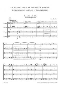 Die Bremer Stadtmusikanten im Räuberhaus von Luc Grethen 