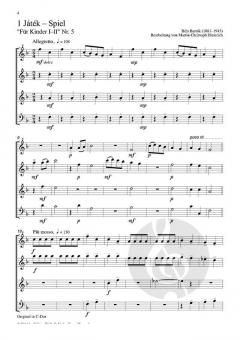 16 Stücke aus 'Für Kinder' von Béla Bartók 