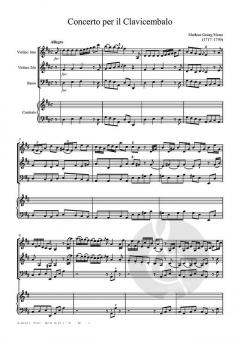 Concerto per il clavicembalo D-Dur von Georg Matthias Monn 