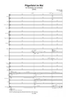Pilgerfahrt im Mai von Wenchen Qin für Orchester im Alle Noten Shop kaufen