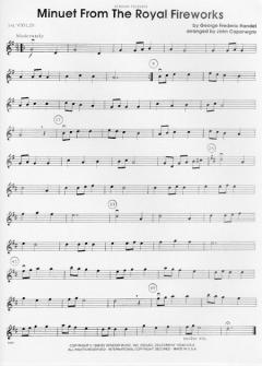 Minuet from the Royal Fireworks von Georg Friedrich Händel 