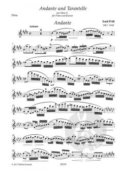 Andante & Tarantelle aus op. 6 von Emil Prill für Flöte und Klavier im Alle Noten Shop kaufen