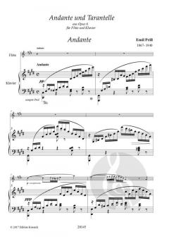 Andante & Tarantelle aus op. 6 von Emil Prill für Flöte und Klavier im Alle Noten Shop kaufen