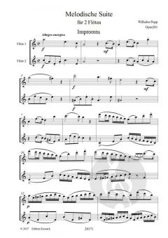 Melodische Suite op. 281 von Wilhelm Popp für 2 Flöten im Alle Noten Shop kaufen