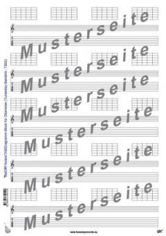 Noten-, Tabulatur-, Diagramm-Block für Gitarristen im Alle Noten Shop kaufen