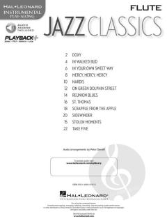 Jazz Classics - Instrumental Play-Along for Flute 