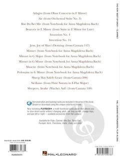 The Very Best Of Bach - Instrumental Play-Along for Clarinet 