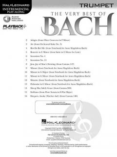 The Very Best of Bach - Instrumental Play-Along for Trumpet im Alle Noten Shop kaufen