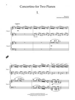 Concertino For Two Pianos von Stephen Sondheim 
