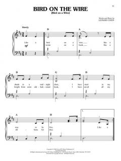 Leonard Cohen for Easy Piano 