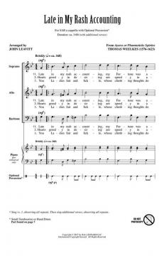 Late in My Rash Accounting von Thomas Weelkes (Download) 