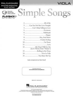 Simple Songs - Viola im Alle Noten Shop kaufen kaufen