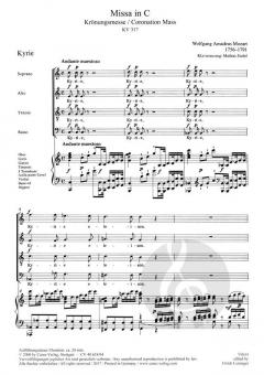Missa in C KV 317 von Wolfgang Amadeus Mozart 