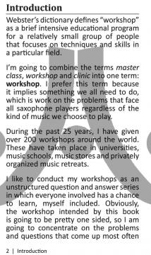 Saxophone Workshop 