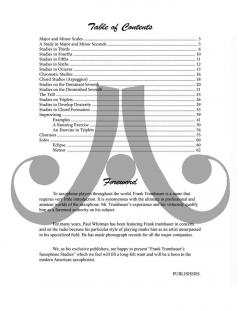 Frank Trumbauer's Saxophone Studies von Trunbauer, Frank 