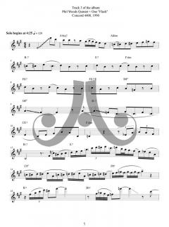 Phil Woods Solos 