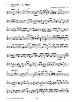 12 Fantasien für Viola da Gamba solo TWV 40:26-37 im Alle Noten Shop kaufen