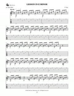 Sor In Tablature von Fernando Sor 