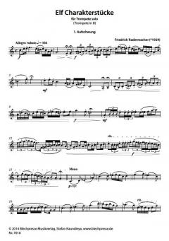 11 Charakterstücke von Friedrich Radermacher 