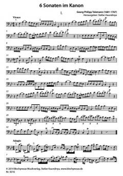 6 Sonaten im Kanon von Georg Philipp Telemann 