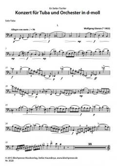Konzert für Tuba in d-moll von Wolfgang Gieron im Alle Noten Shop kaufen