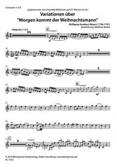 Variationen über 'Morgen kommt der Weihnachtsmann' (Wolfgang Amadeus Mozart) 