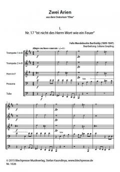 Zwei Arien aus dem Oratorium 'Elias' (Felix Mendelssohn Bartholdy) 