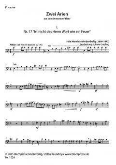 Zwei Arien aus dem Oratorium 'Elias' (Felix Mendelssohn Bartholdy) 