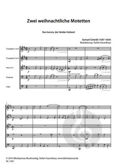 2 weihnachtliche Motetten (Samuel Scheidt) 