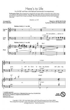 Here's To Life von Artie Butler 