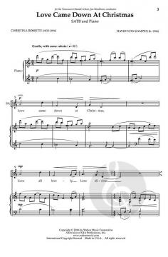 Love Came Down at Christmas von David von Kampen 