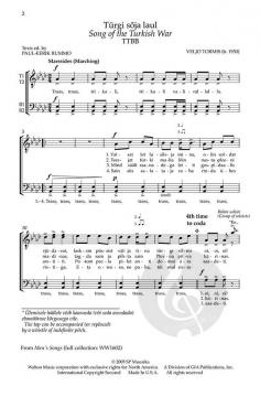 Türgi sõja laul (Song of the Turkish War) von Pärt Uusberg 