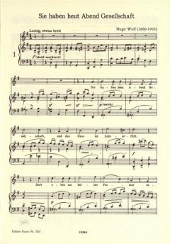 Heine-Lieder von Hugo Wolf 