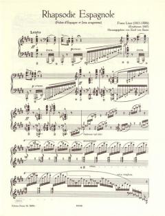 Rhapsodie Espagnole von Franz Liszt 